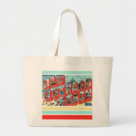 Oude Orchard Beach Maine Groeten Grote Tote Bag