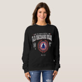 Oude Orchard Beach Maine Nautical Zeilboot Strand Trui (Voorkant volledig)