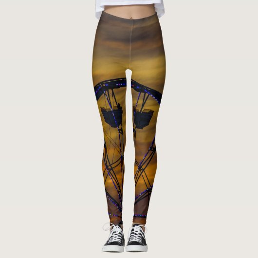 Oude Orchard Beach Sunset Leggings (Voorkant)
