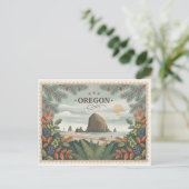 Oude Oregon State Reis Cannon Beach Haystack Briefkaart (Staand voorkant)