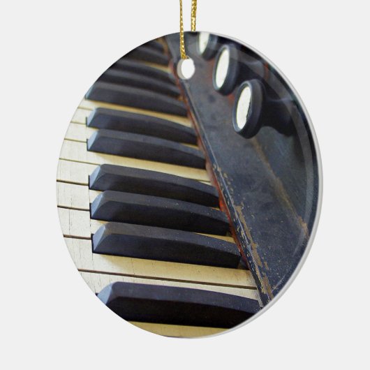 Oude orgaansleutels keramisch ornament (Links)