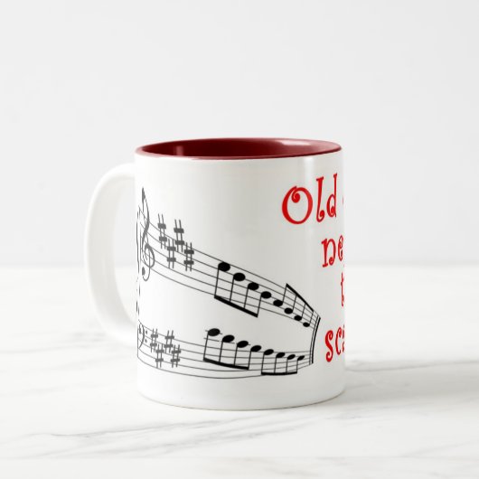 "Oude organisisten sterven nooit" mok (Voorkant links)