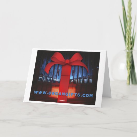 "Oude organisten sterven nooit" verjaardagskaart Kaart (Achterkant)