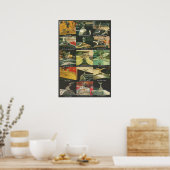 Oude Ornamenten voor radiatoren Poster (Keuken)