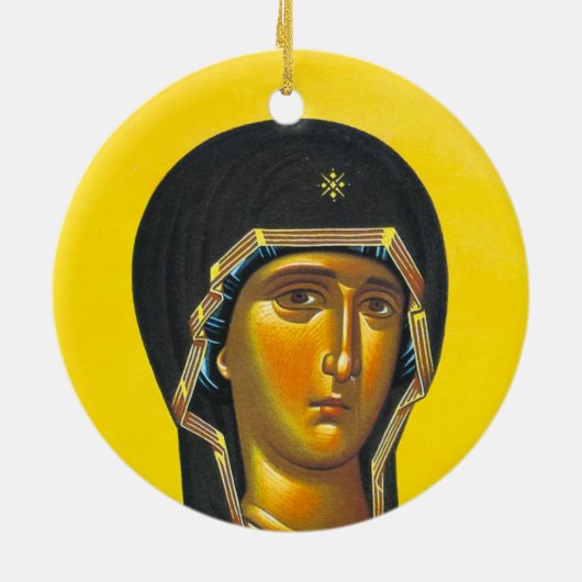 Oude orthodoxe icoon keramisch ornament (Achterkant)