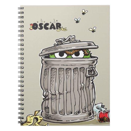 Oude Oscar in afvalbak Notitieboek (Voorkant)