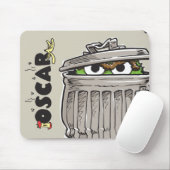 Oude Oscar in de vuilnisbak Muismat (Met muis)