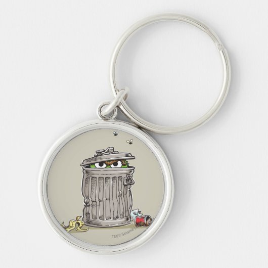 Oude Oscar in de vuilnisbak Sleutelhanger (Voorkant)