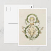 Oude Ottilia Adelborg Bloemennummer - 8 Briefkaart (Voorkant / Achterkant)