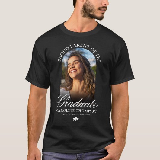 Oude ouder van de Afstuderen Foto T-shirt (Voorkant)