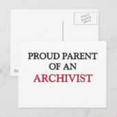 Oude ouder van een ARCHIVIST Briefkaart (Voorkant / Achterkant)