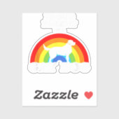 Oude ouder van een homoseksuele hond - LGBT Honden Sticker (Vel)