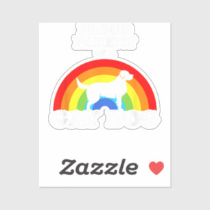 Oude ouder van een homoseksuele hond - LGBT Honden Sticker