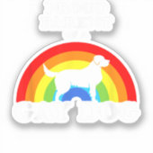 Oude ouder van een homoseksuele hond - LGBT Honden Sticker (Voorkant)
