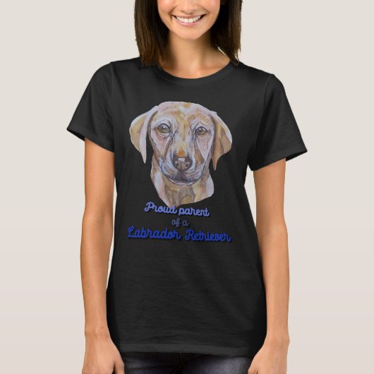 Oude ouder van een labrador t-shirt (Voorkant)