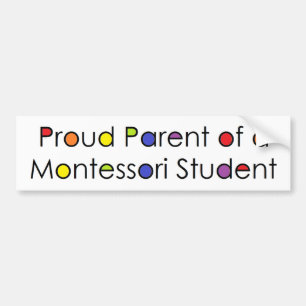 Oude ouder van een Montessori-student Bumpersticker