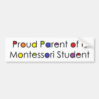 Oude ouder van een Montessori-student Bumpersticker