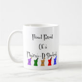 Oude ouder van een PharmD (apothekersstudent) gesc Koffiemok (Links)