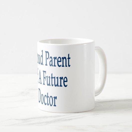 Oude ouder van een toekomstige dokter koffiemok (Voorkant rechts)