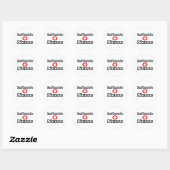Oude ouder van een verpleegster ronde sticker (Vel)