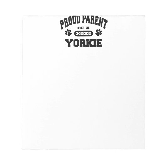 Oude ouder van een Yorkie Notitieblok (Voorkant)