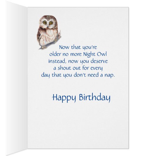 Oude ouderdag van de geboorte Cute Little Owl Bird (Binnen (Rechts))