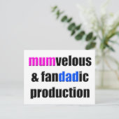 Oude ouders briefkaart (Staand voorkant)