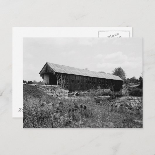 Oude overdekte brug briefkaart (Voorkant / Achterkant)