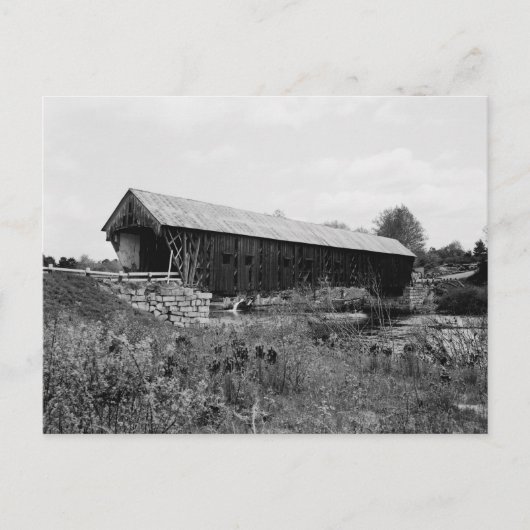 Oude overdekte brug briefkaart (Voorkant)