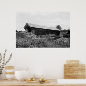 Oude overdekte brug poster (Keuken)
