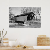 Oude overdekte brug poster (Keuken)