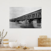 Oude overdekte brug poster (Keuken)