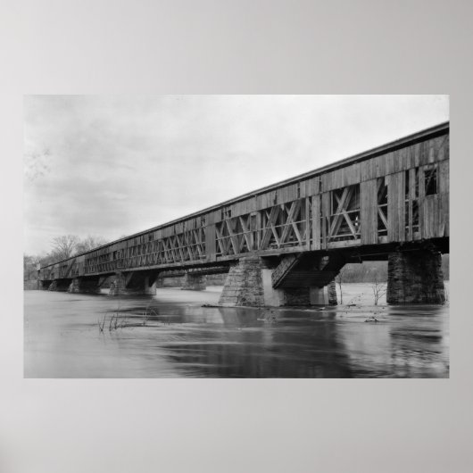 Oude overdekte brug poster (Voorkant)