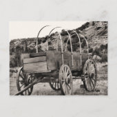 Oude overdekte wagen briefkaart (Voorkant)