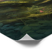 Oude overwoekerde Bossen Poster (Hoek)