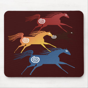 Oude paarden Mousepad Muismat