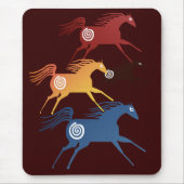 Oude paarden Mousepad Muismat (Voorkant)