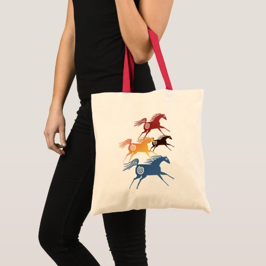 Oude paarden tote bag (Voorkant (product))