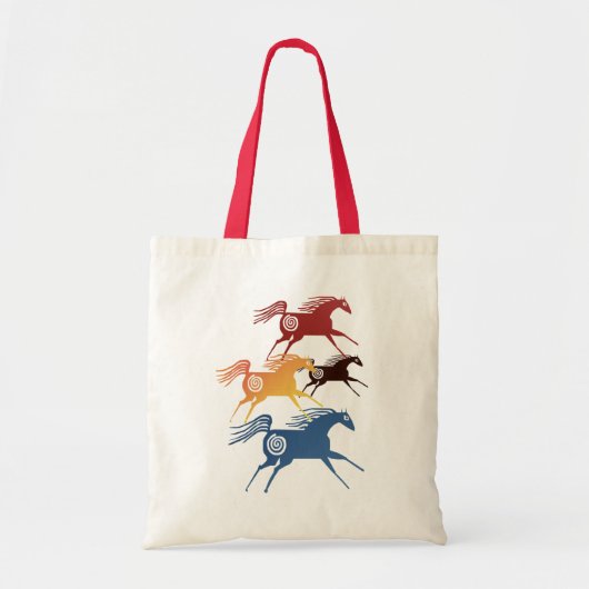 Oude paarden tote bag (Voorkant)