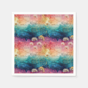 Oude Paardenbloem Abstract Patroon (1) Servet