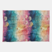 Oude Paardenbloem Abstract Patroon (1) Theedoek (Horizontaal)