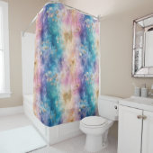 Oude Paardenbloem Abstract Patroon (2) Douchegordijn (In situ)