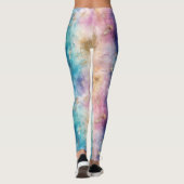 Oude Paardenbloem Abstract Patroon (2) Leggings (Achterkant)