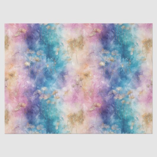 Oude Paardenbloem Abstract Patroon (2) Tissuepapier (Voorkant)
