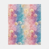 Oude Paardenbloem Abstract Patroon (3) Fleece Deken (Voorkant)
