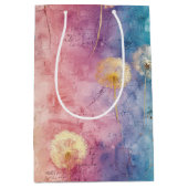 Oude Paardenbloem Abstract Patroon (3) Medium Cadeauzakje (Voorkant)