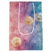 Oude Paardenbloem Abstract Patroon (3) Medium Cadeauzakje (Achterkant)