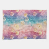 Oude Paardenbloem Abstract Patroon (3) Theedoek (Horizontaal)