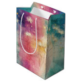 Oude Paardenbloem Abstract Patroon (4) Medium Cadeauzakje (Achterkant Gekanteld)