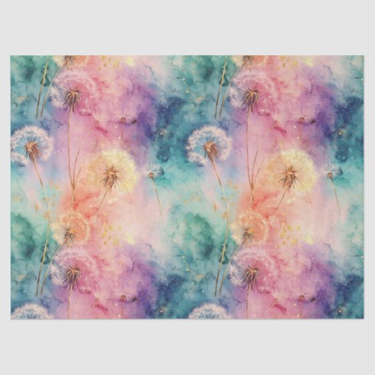 Oude Paardenbloem Abstract Patroon (5) Tissuepapier (Voorkant)